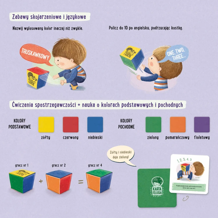 Gra edukacyjna Feluś i Gucio wspierająca koncentrację, samodzielność i wspólne działanie
