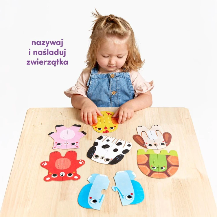 Zwierzątka Bright Junior Media – elementy puzzli do łączenia w obrazki