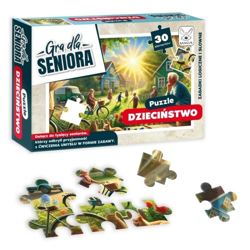 Puzzle Dzieciństwo dla seniora KANGUR, 30 elementów do układania i wspominania