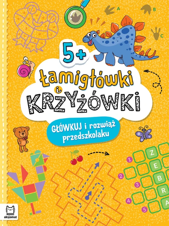Książka AKSJOMAT z łamigłówkami i krzyżówkami 5+ dla przedszkolaków