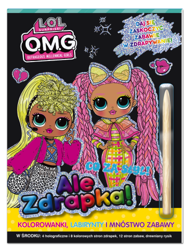 L.O.L. Surprise! Ale zdrapka! Media Service Zawada — wydrapywanka z rysikiem dla dzieci 3+