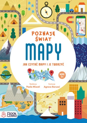 Książka edukacyjna Mapy Bookolika dla dzieci 5–7 lat o geografii i orientacji w terenie