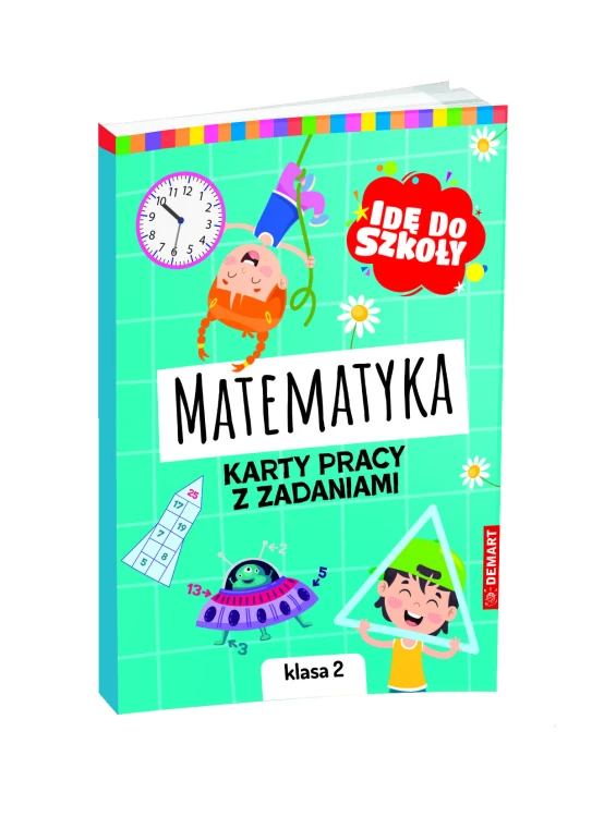 Karty pracy matematyka klasa 2 DEMART, książka edukacyjna z ćwiczeniami i zadaniami
