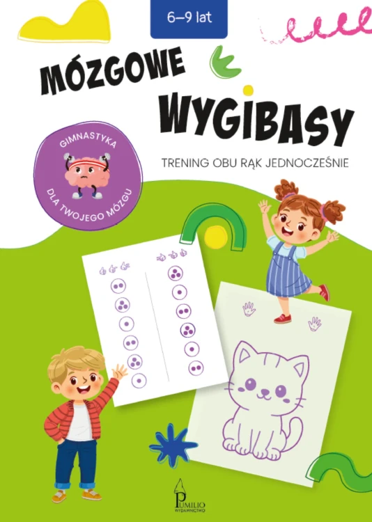 Zeszyt Mózgowe wygibasy Pumilio z ćwiczeniami oburącz dla dzieci