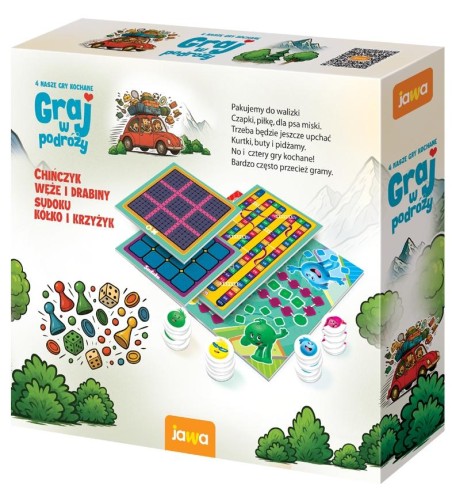Plansza do Chińczyka, Węży i drabin, Sudoku oraz Kółka i krzyżyka JAWA GRY