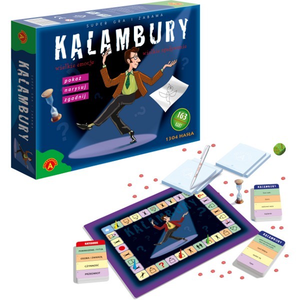 Kalambury Big ALEXANDER GRY – rodzinna gra drużynowa z hasłami do rysowania i pokazywania