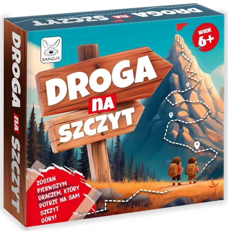 Rodzinna gra KANGUR Droga na Szczyt z trasą prowadzącą przez chwyty na ściance
