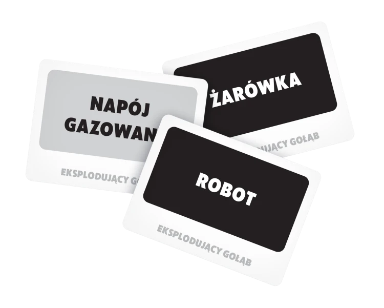 Zadania i elementy gry imprezowej Eksplodujący Gołąb wydawnictwa REBEL