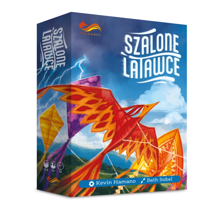 Szalone Latawce Fox Games – kooperacyjna gra rodzinna z kartami i klepsydrami
