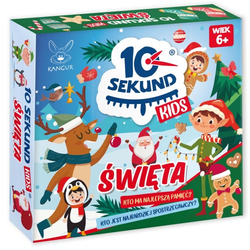 Świąteczna gra 10 Sekund Kids KANGUR z ilustrowanymi kartami