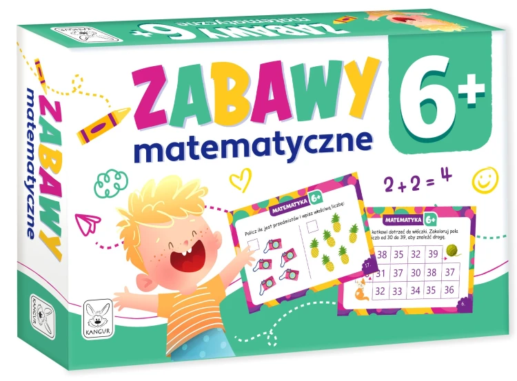 Karty KANGUR do zabaw matematycznych – 16 kart do pisania i rysowania