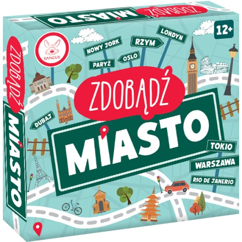 Gra planszowa Zdobądź Miasto KANGUR poświęcona miastom świata i geografii