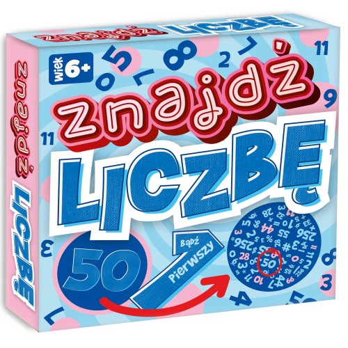 Gra Znajdź Liczbę KANGUR z żetonami i instrukcją do wspólnej zabawy