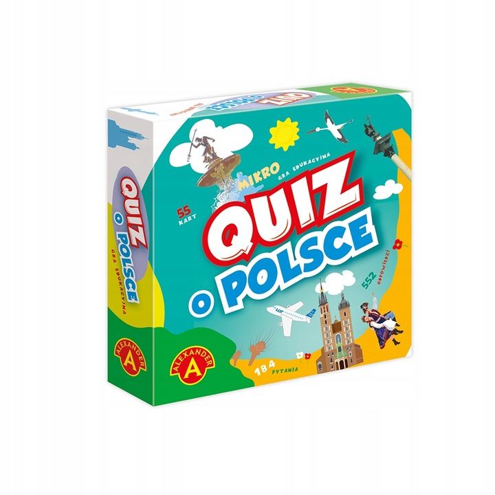 Kieszonkowy Quiz o Polsce ALEXANDER GRY do poznawania historii i geografii