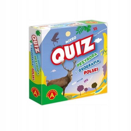 Kieszonkowy quiz edukacyjny ALEXANDER GRY o przyrodzie i geografii Polski
