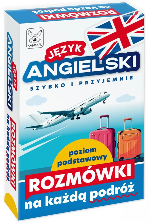 Zestaw KANGUR z angielskimi dialogami z lotniska, hotelu, restauracji i miasta