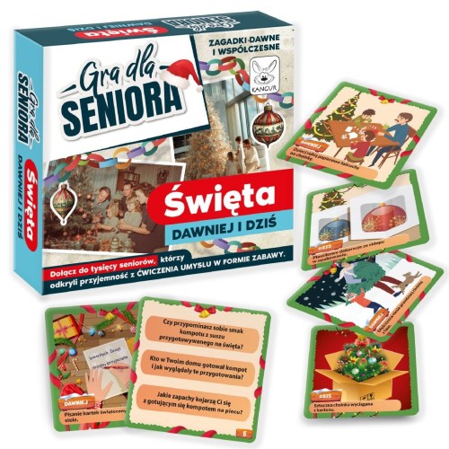 Święta dawniej i dziś KANGUR – gra karciana dla seniorów o świątecznych wspomnieniach