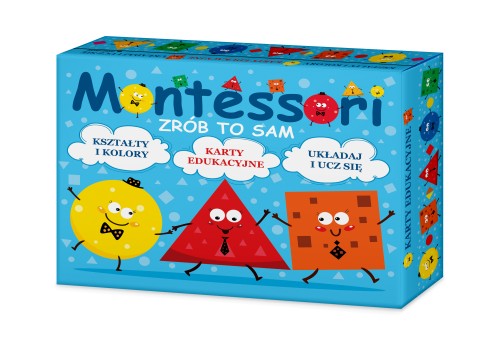 Karty Montessori Zrób to sam Kształty i Kolory dla dzieci