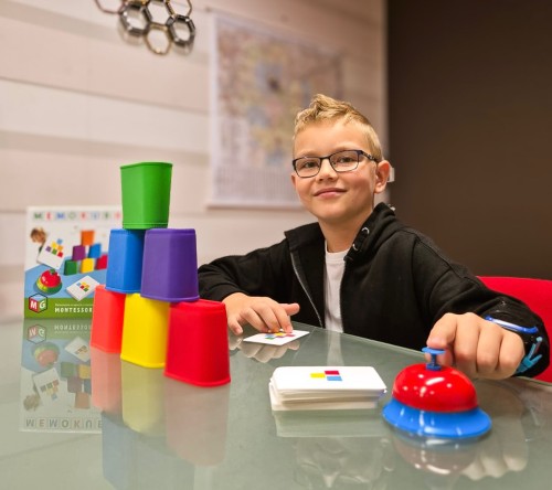 Memokubki Montessori – zestaw MULTIGRA do ćwiczenia spostrzegawczości i refleksu