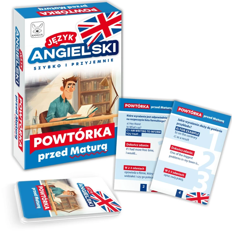 Język angielski KANGUR – zestaw edukacyjny do powtórki słownictwa i gramatyki przed maturą