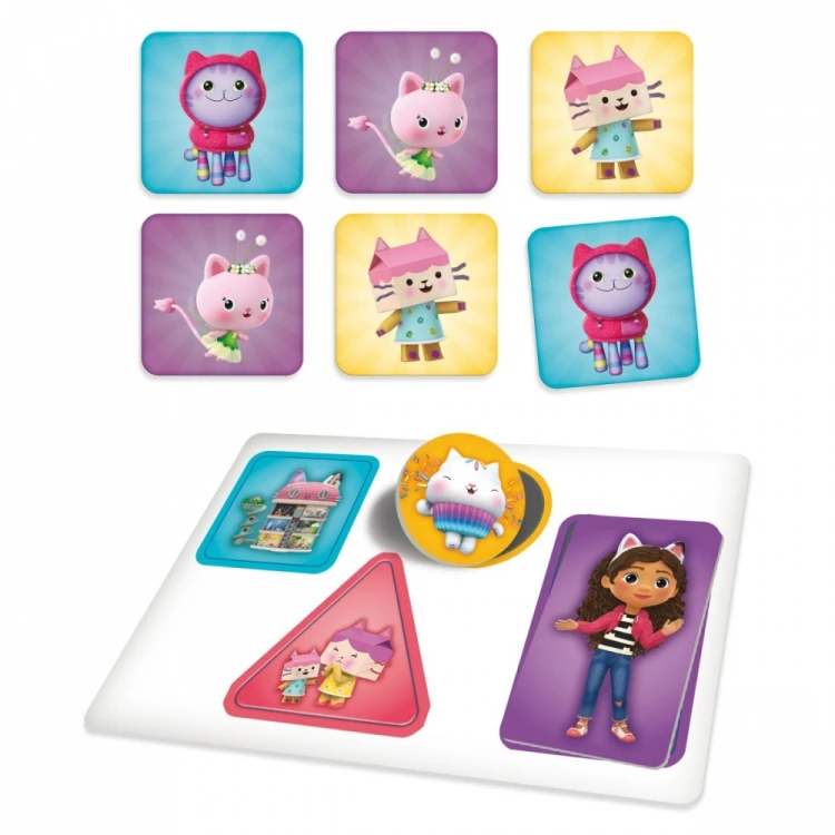 Gry edukacyjne Lisciani z bohaterami animacji Koci Domek Gabi