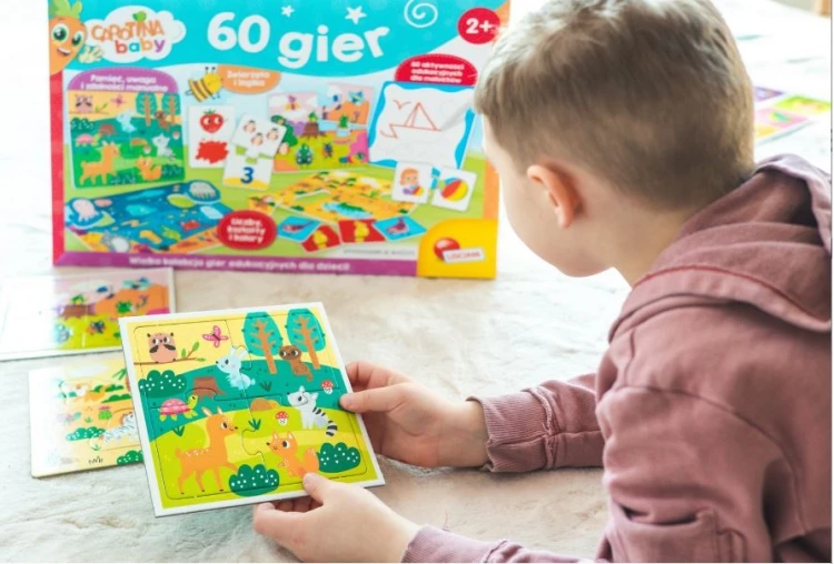 Carotina Baby Lisciani, edukacyjna kolekcja gier wspierających rozwój pierwszych kompetencji