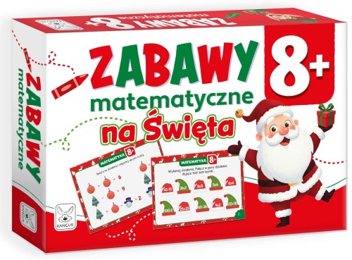 Karty KANGUR ze świątecznymi zadaniami matematycznymi dla dzieci od 8 lat