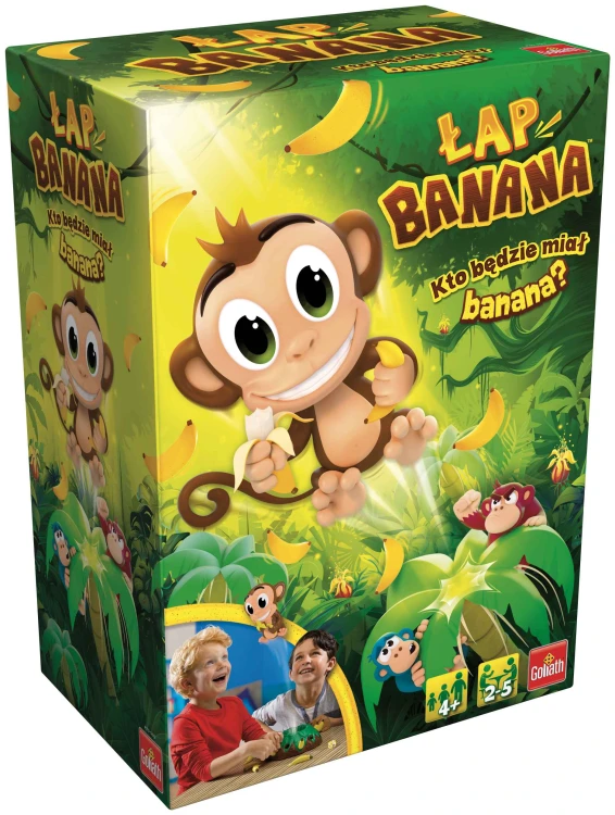 Zręcznościowa gra Łap Banana GOLIATH z wyskakującą małpką i bananami