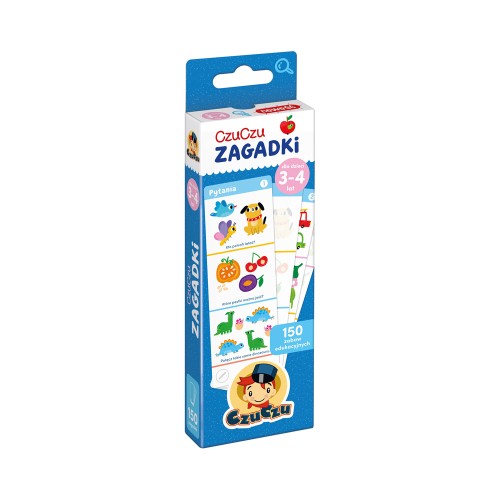 CzuCzu zagadki dla dzieci 3–4 lata, książeczka z zadaniami w twardej okładce
