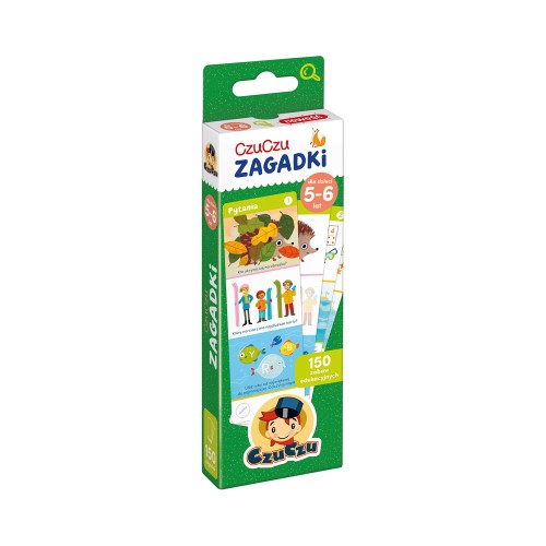 CzuCzu zagadki edukacyjne dla dzieci 5–6 lat – ilustrowana książeczka z pytaniami i odpowiedziami