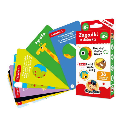 CzuCzu Zagadki z Dziurką 3+ – książeczka z rymowanymi zagadkami obrazkowymi