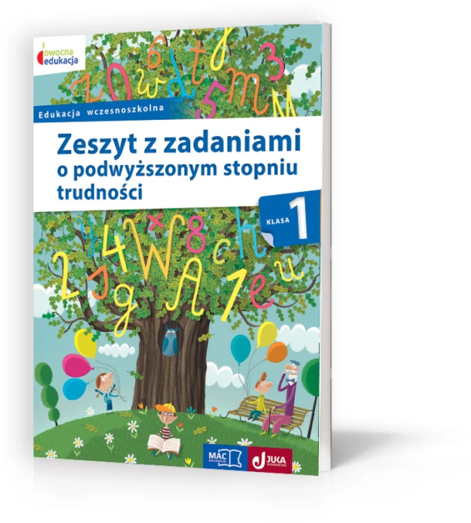 Zeszyt Owocna edukacja MAC PODRĘCZNIKI z dodatkowymi zadaniami dla uczniów klasy 1