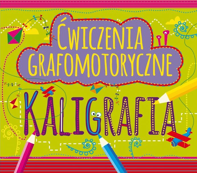 Ćwiczenia grafomotoryczne Kaligrafia PRYZMAT – okładka zeszytu do nauki pisania dla dzieci