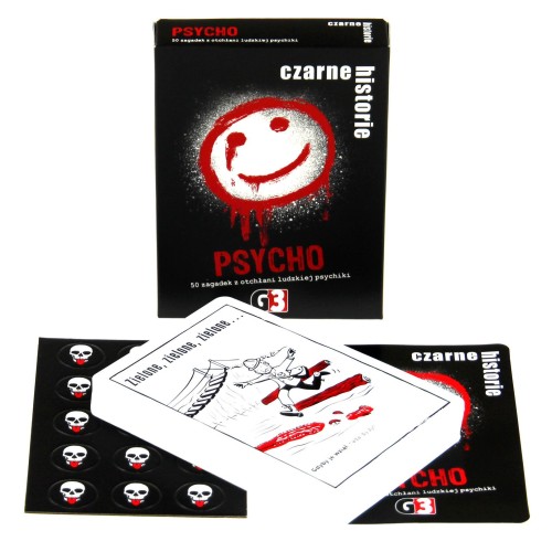 Czarne historie Psycho G3, gra karciana z mrocznymi zagadkami dla osób od 14 lat