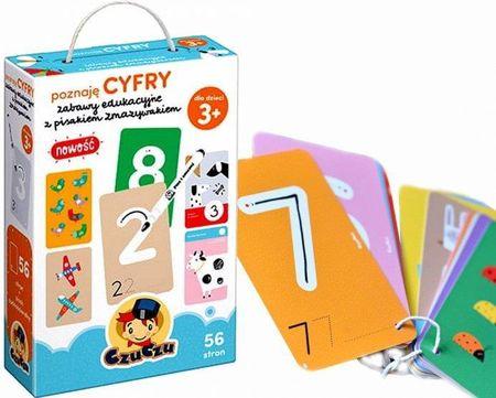 Poznaję cyfry Bright Junior Media, książeczka edukacyjna dla dzieci z pisakiem suchościeralnym.