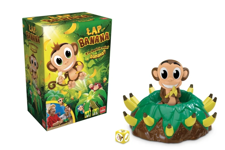Gra Łap Banana GOLIATH z bananowcem, małpką i bananami do rodzinnej rozgrywki