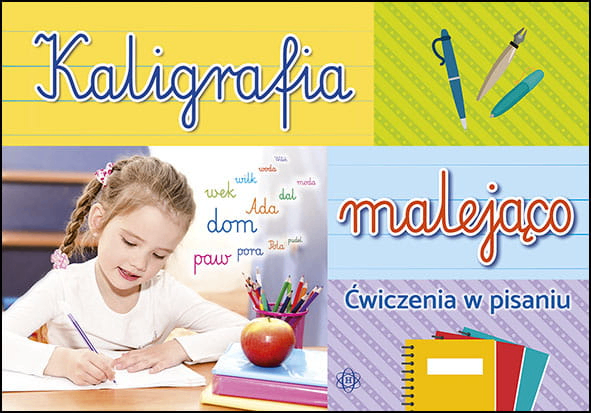 Kaligrafia malejąco HARMONIA, zeszyt ćwiczeń do nauki pisania liter i wyrazów