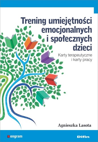 Karty terapeutyczne Difin do treningu emocji i umiejętności społecznych dzieci, zestaw 55 kart.