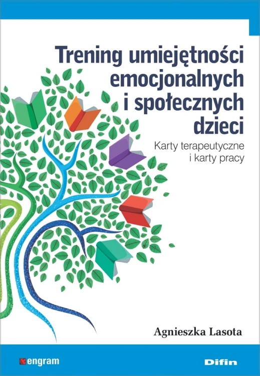 Karty terapeutyczne Difin do treningu emocji i umiejętności społecznych dzieci, zestaw 55 kart.
