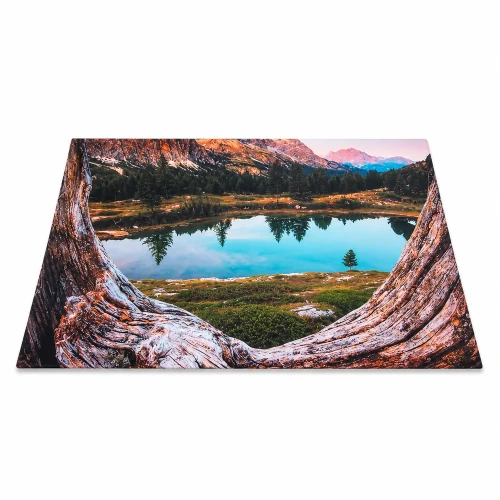 Mata do panelu świetlnego LED A2 – Jezioro i góry 63,5 × 46 cm paktoo pl.webp