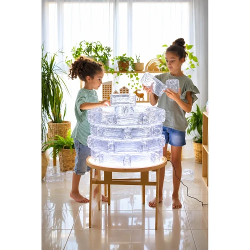 Przezroczyste kostki lodu Glacier Effect – 30 szt., 21 cm paktoo pl.webp