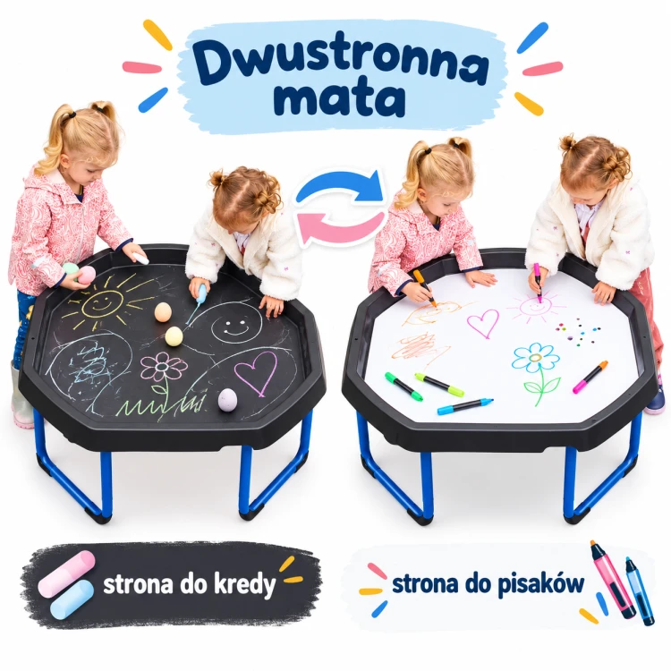 Mata dwustronna do tacy Tuff TTS 83 × 83 cm – kredowa i suchościeralna paktoo pl.png