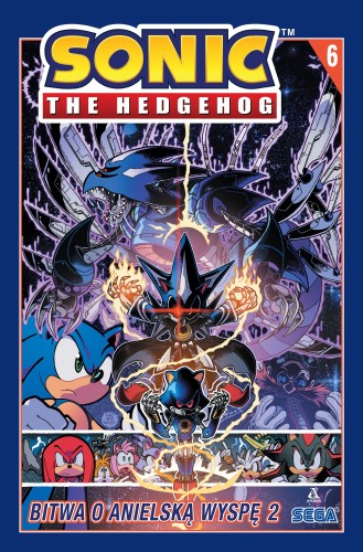 Sonic the Hedgehog: Bitwa o Anielską Wyspę 2, tom 6 Amber — okładka komiksu przygodowego.