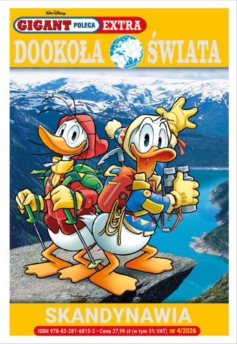 Komiks Disney Gigant Poleca Extra 4/2026 z przygodami Kaczora Donalda na skandynawskim szlaku