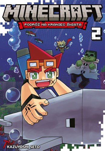 Okładka mangi Minecraft. Podróż na kraniec świata – tom 2, wydanie Studio JG