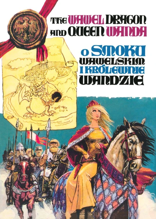 Okładka komiksu O Smoku Wawelskim i królewnie Wandzie, wydanie PolishComicArt