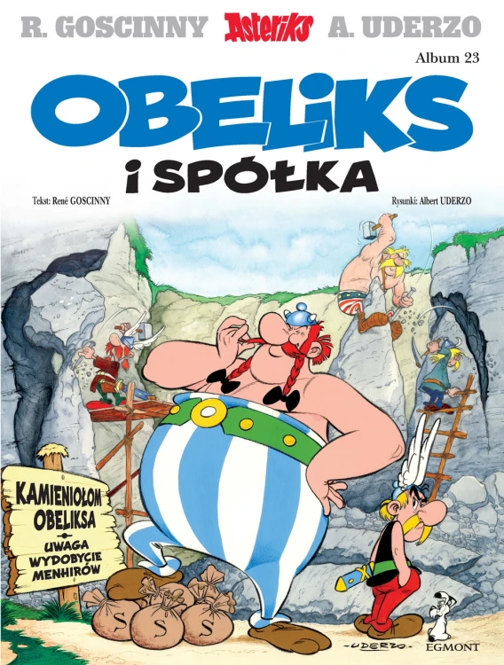 Okładka komiksu Asteriks. Obeliks i spółka, tom 23, wydanego przez Egmont Komiksy