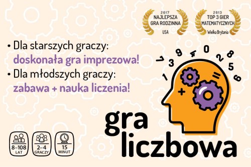 Gra matematyczna NASZA KSIĘGARNIA, wspólna rozgrywka i ćwiczenie koncentracji