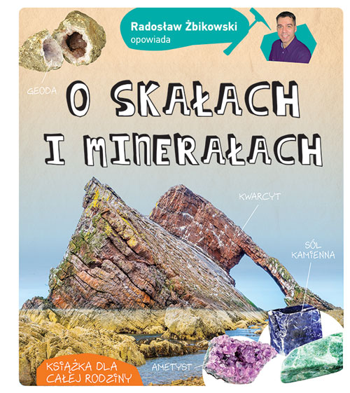 Książka o skałach i minerałach Multico z ilustracjami i zdjęciami