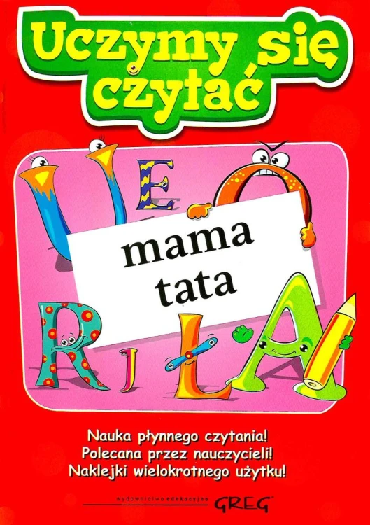 Książka GREG do nauki czytania metodą sylabową dla dzieci